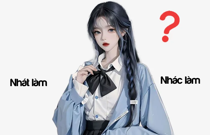 Nhát làm hay Nhác làm từ nào viết đúng chính tả?