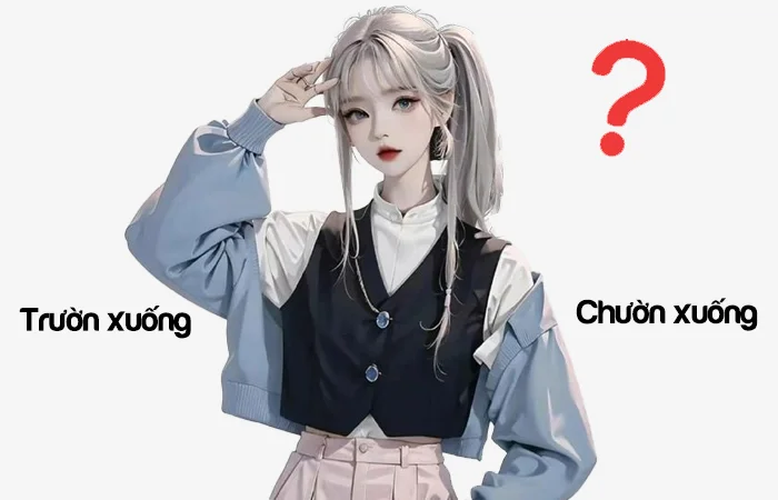 Trườn xuống hay Chườn xuống từ nào được viết đúng chính tả?