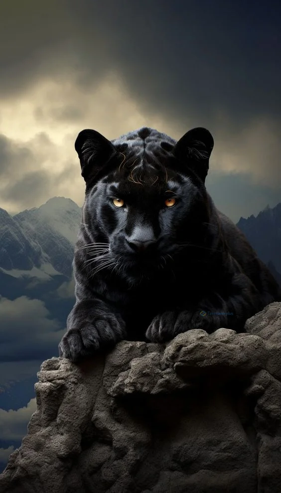 hình nền con báo đen cho điện thoại