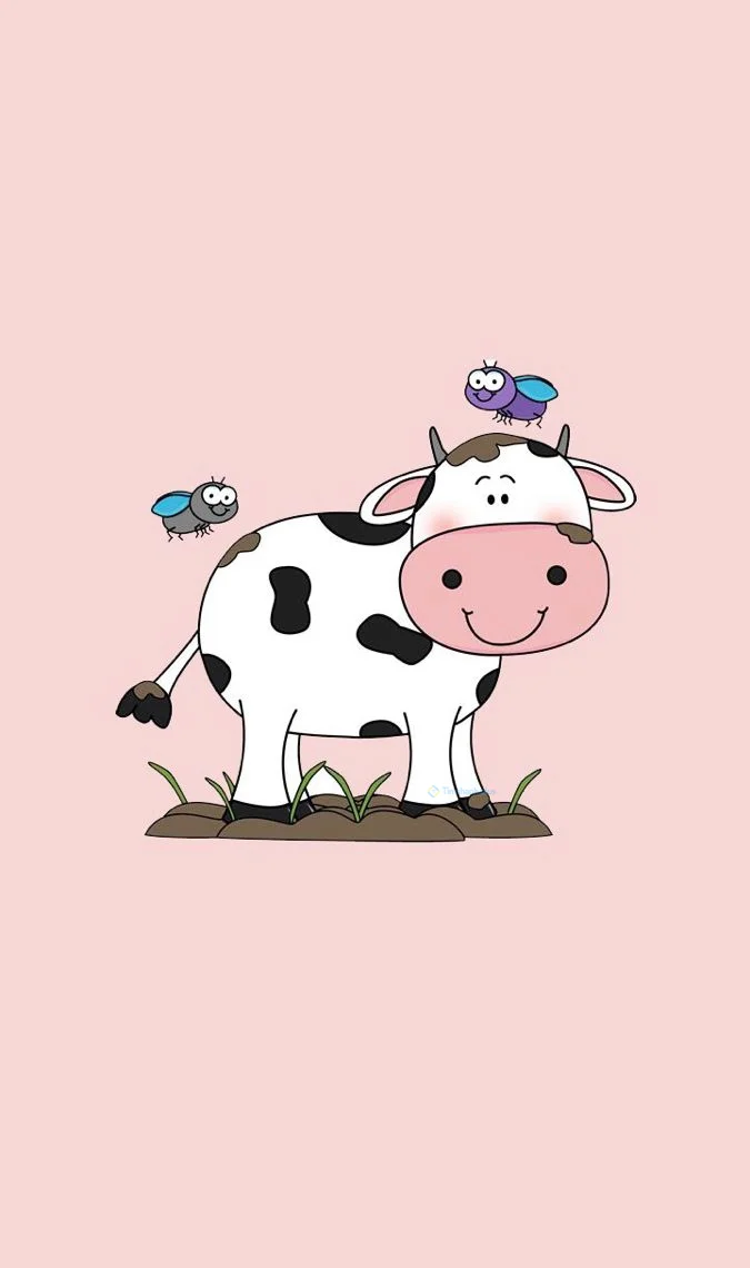 Hình nền con Bò sữa cho điện thoại