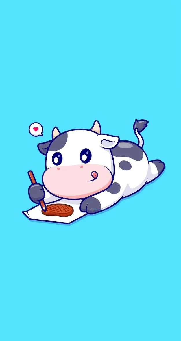 Hình nền con Bò sữa cho điện thoại