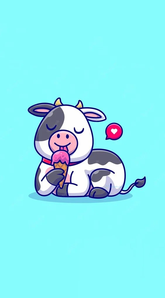 Hình nền con Bò sữa cho điện thoại