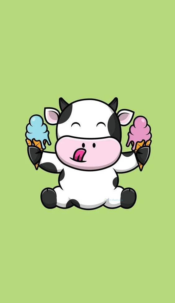 Hình nền con Bò sữa cho điện thoại