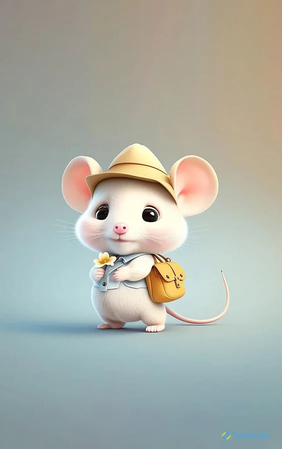 Hình nền con Chuột 3D cho điện thoại