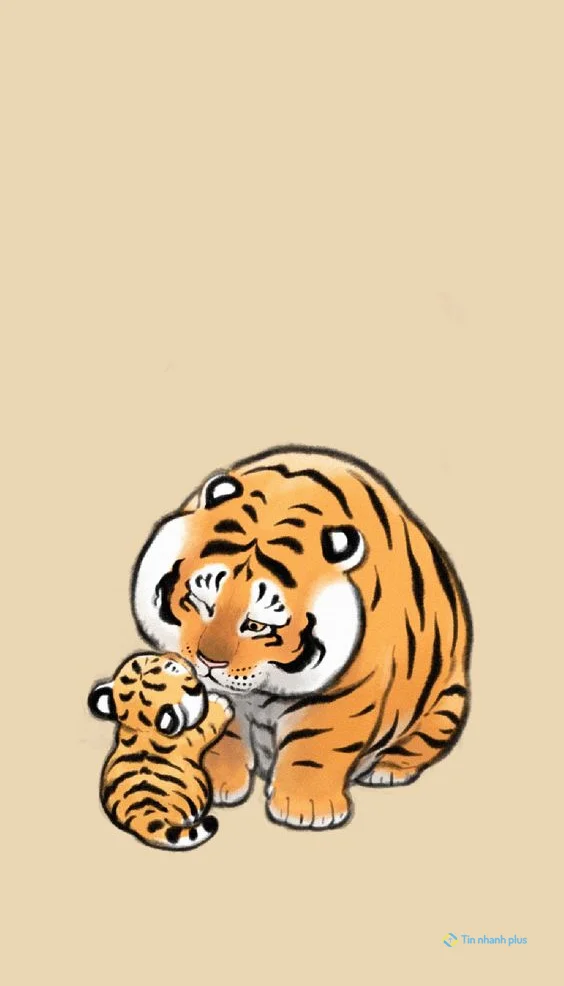 Hình nền con Cọp 3d cho điện thoại