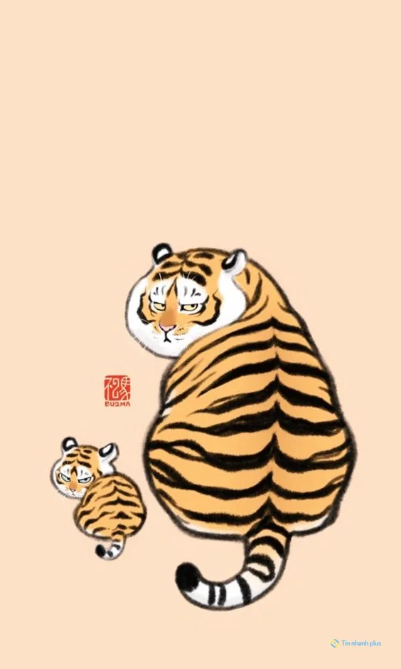 Hình nền con Cọp 3d cho điện thoại