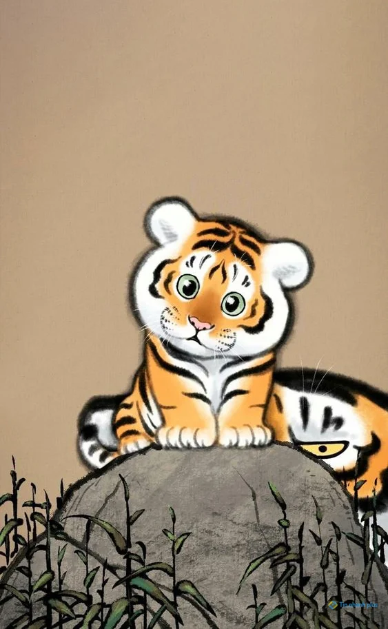 Hình nền con Cọp 3d cho điện thoại