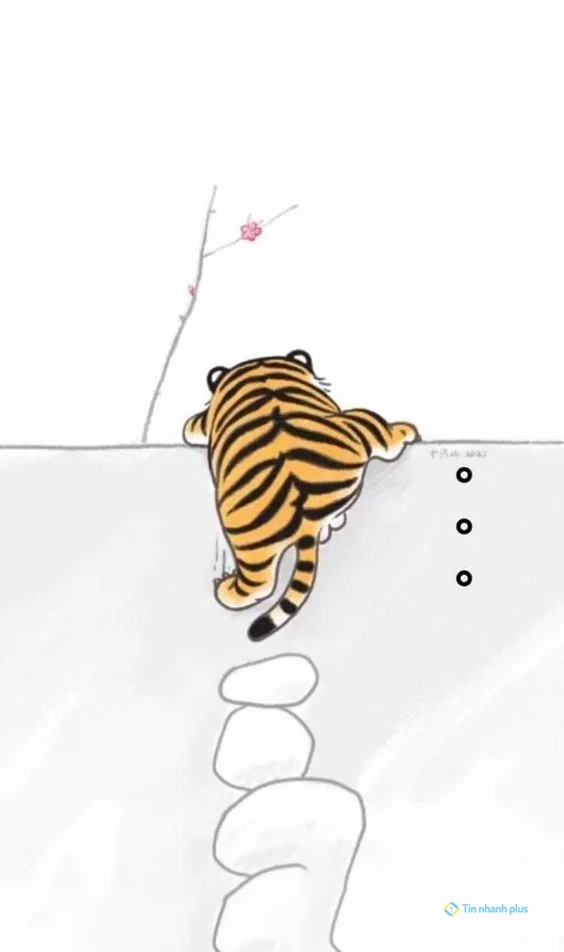 Hình nền con Cọp cute cho điện thoại