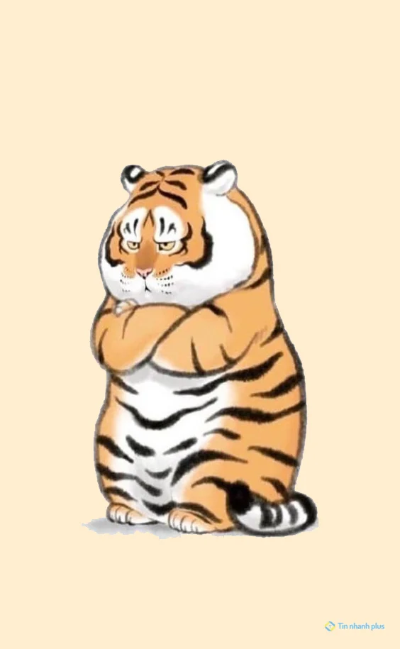 Hình nền con Cọp cute cho điện thoại