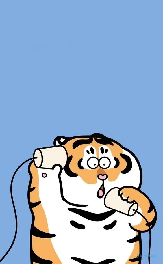 Hình nền con Cọp cute cho điện thoại