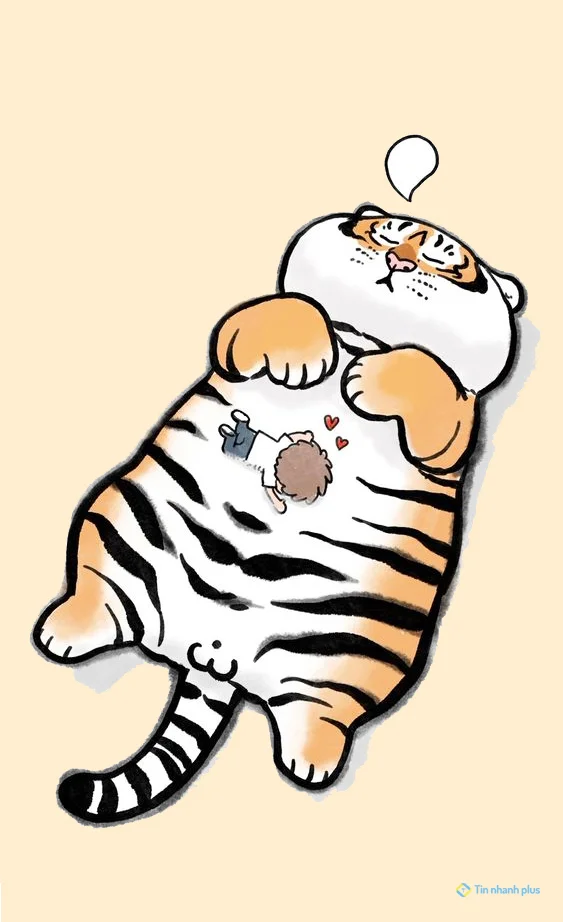 Hình nền con Cọp cute cho điện thoại