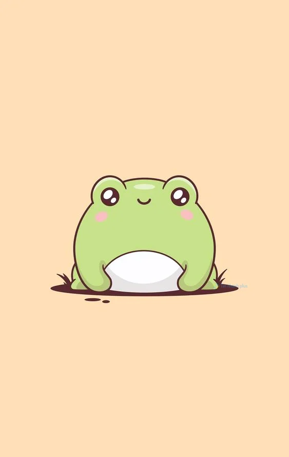 Hình nền con Ếch cute cho điện thoại