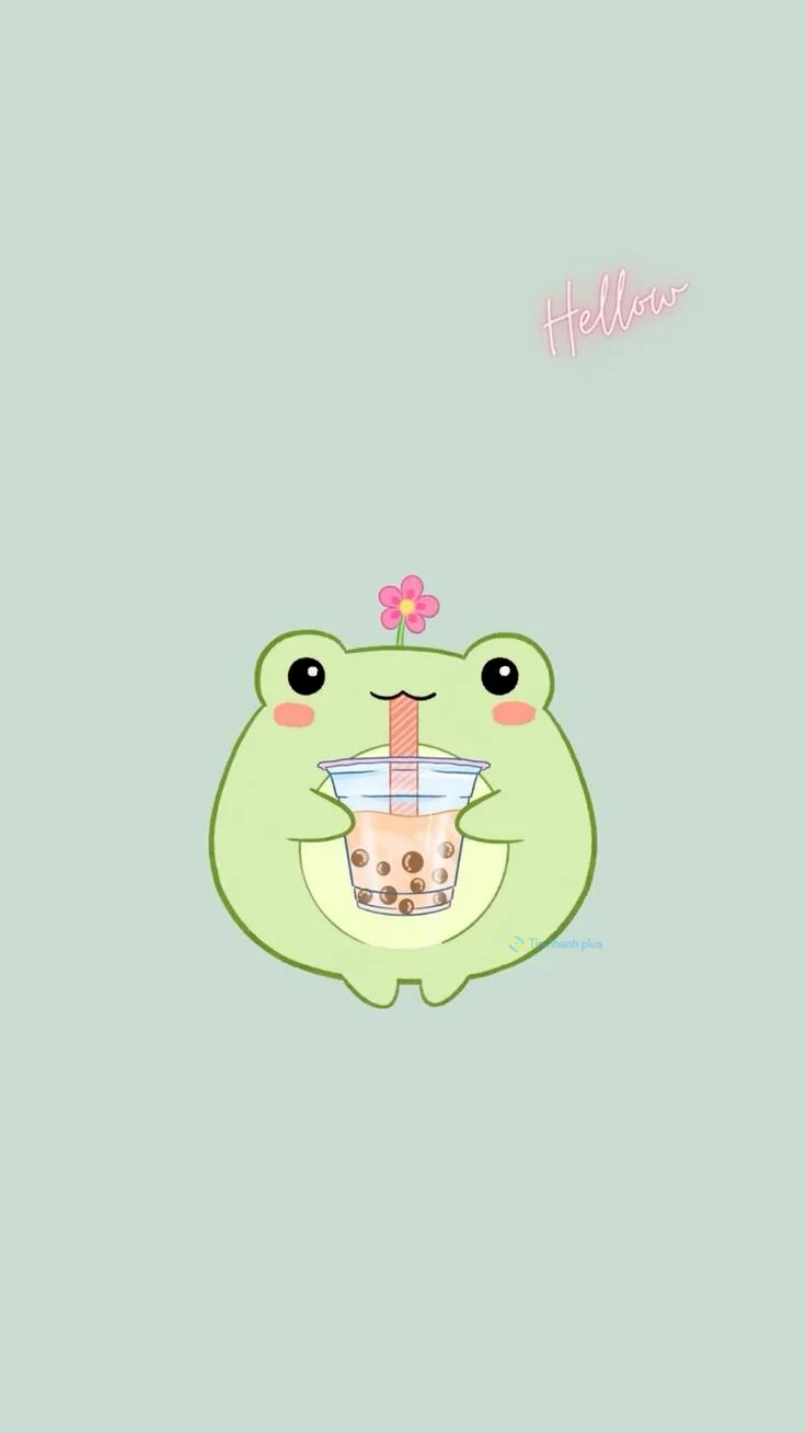 Hình nền con Ếch cute cho điện thoại