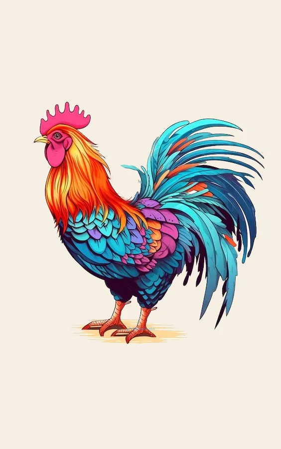 Hình nền con Gà 3d cho điện thoại