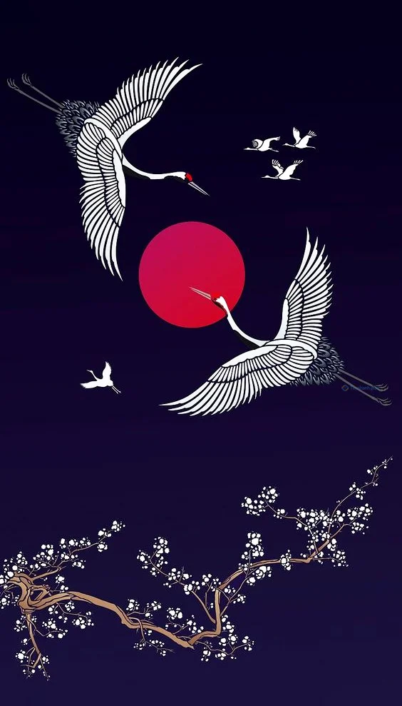 Hình nền con hạc cho điện thoại