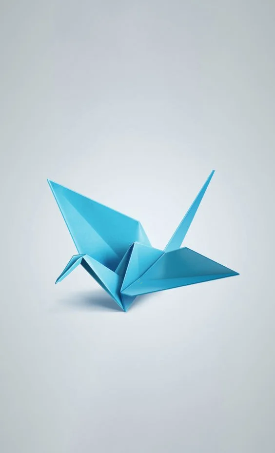 Hình nền con hạc giấy cho điện thoại