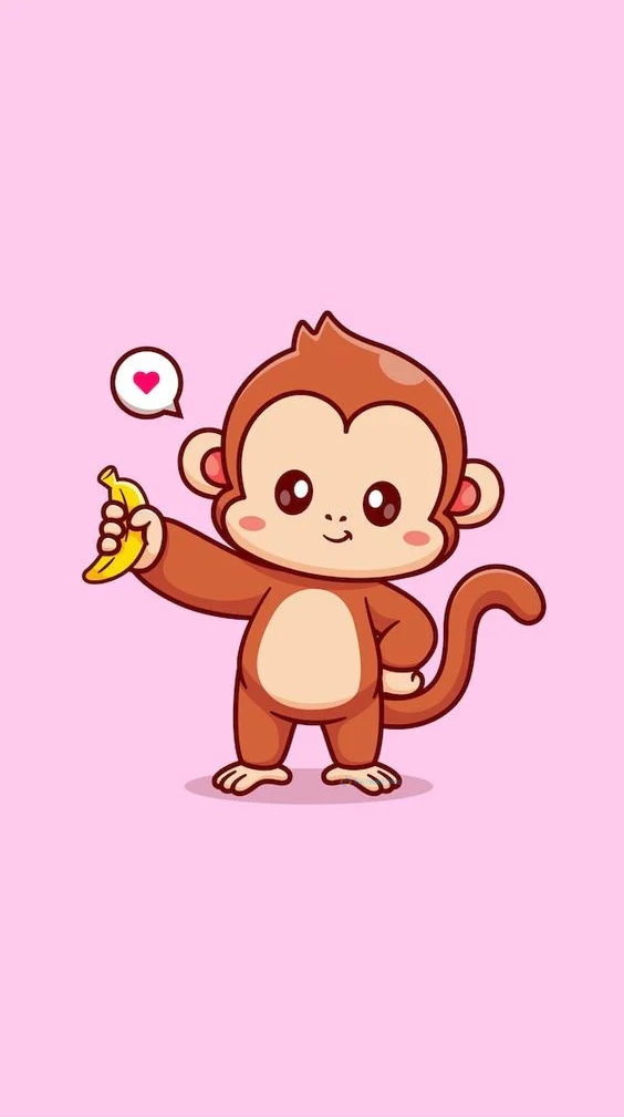 Hình nền con Khỉ cute cho điện thoại