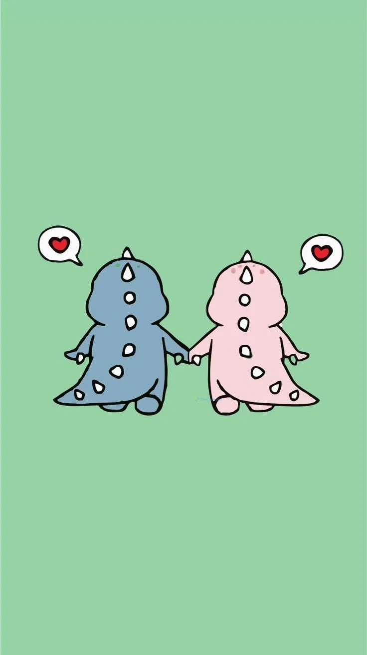 Hình nền Khủng Long cute cho điện thoại