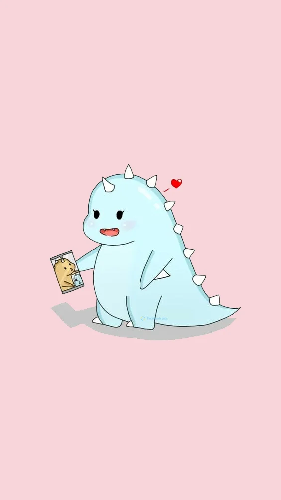 Hình nền Khủng Long cute cho điện thoại