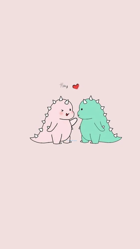 Hình nền Khủng Long cute cho điện thoại