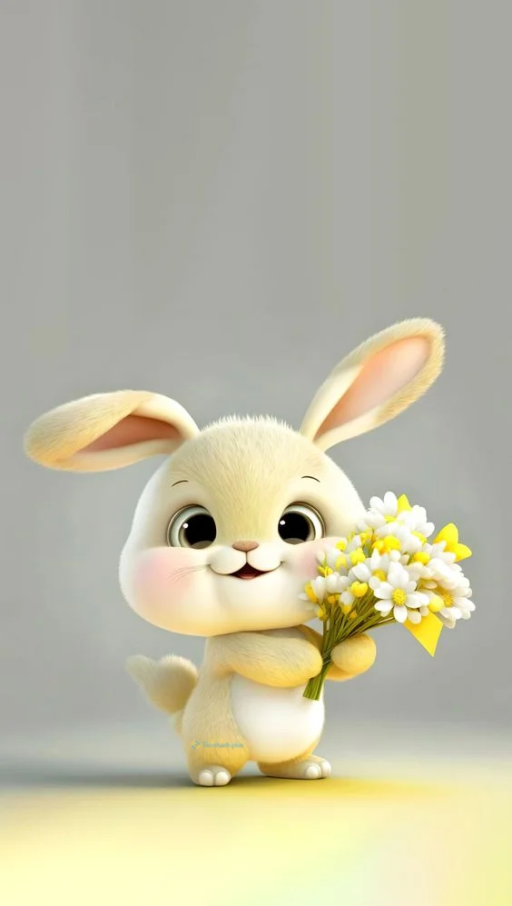 Hình nền con Thỏ cute cho điện thoại