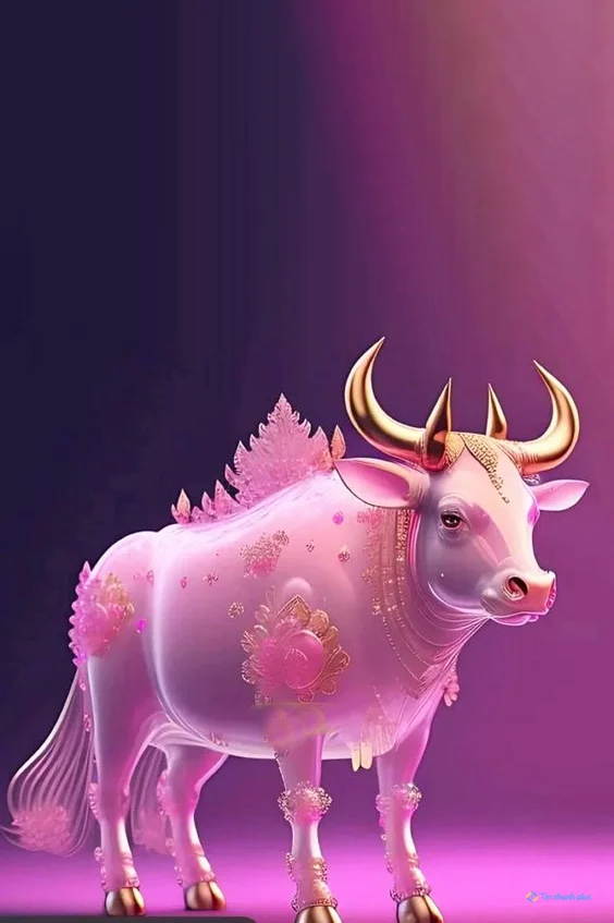 Hình nền con Trâu 3d cho điện thoại