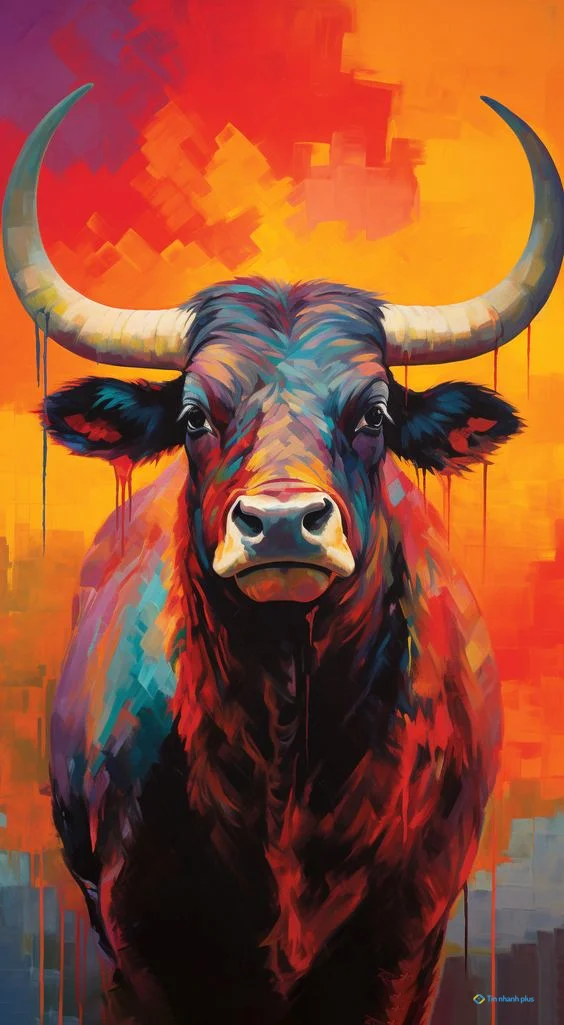 Hình nền con Trâu cho điện thoại