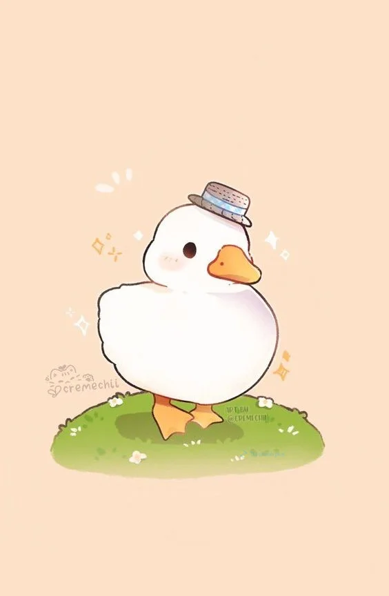 Hình nền con Vịt trắng cho điện thoại