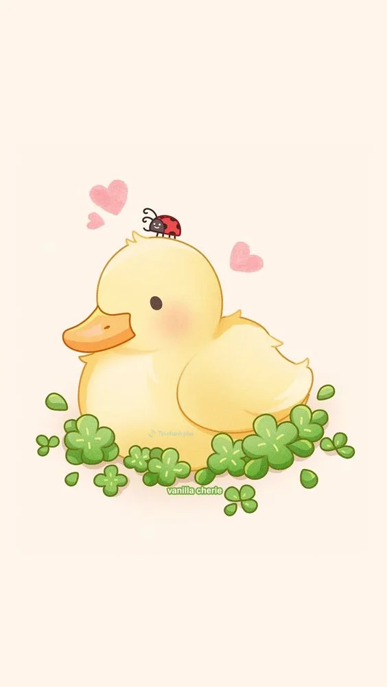 Hình nền con Vịt vàng cho điện thoại