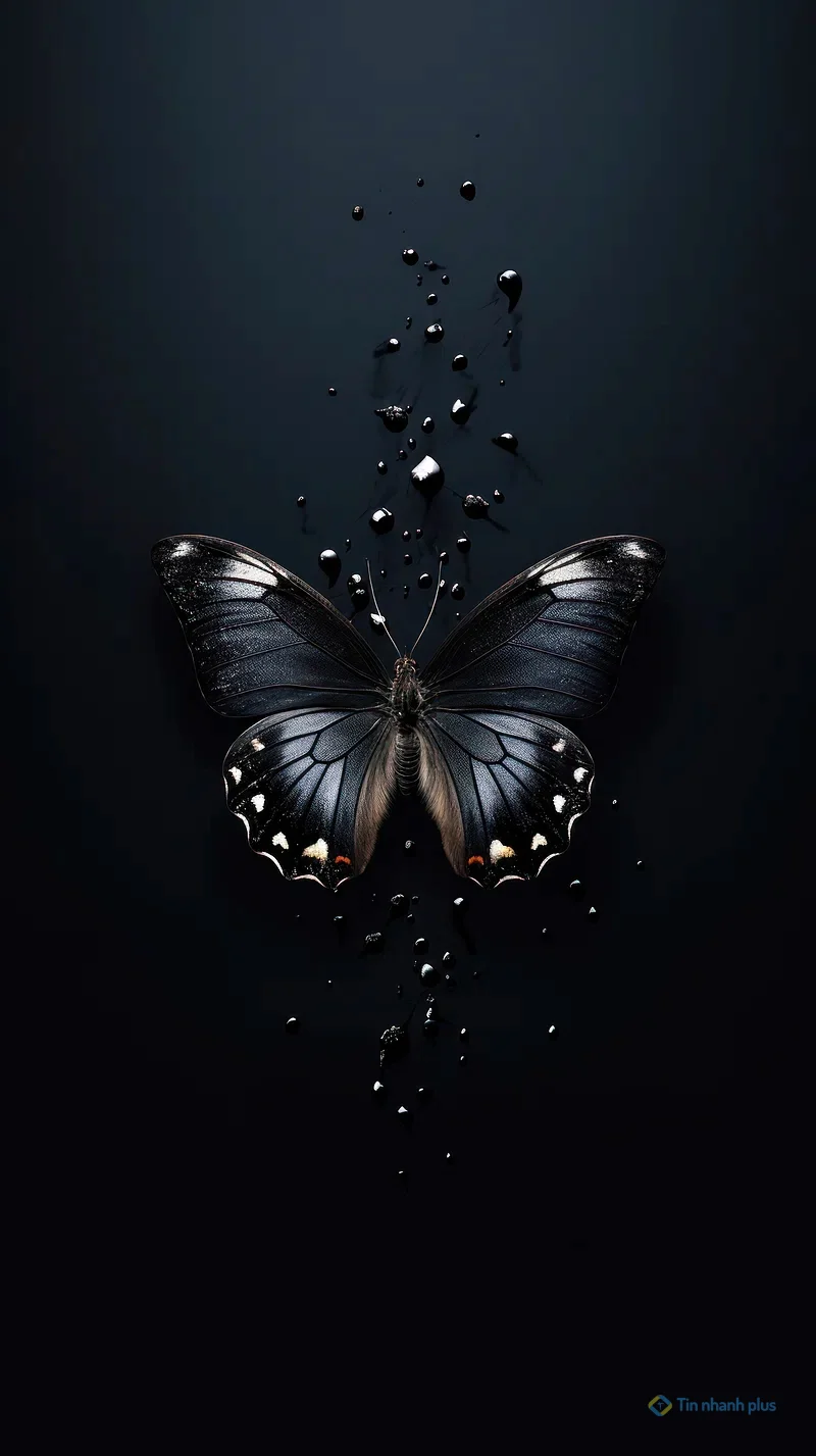 Hình nền điện thoại con bướm đen