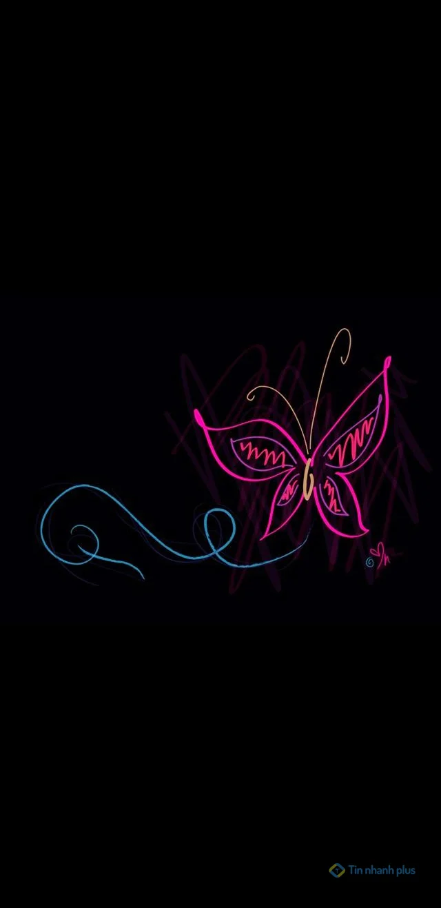 Hình nền điện thoại con bướm hồng