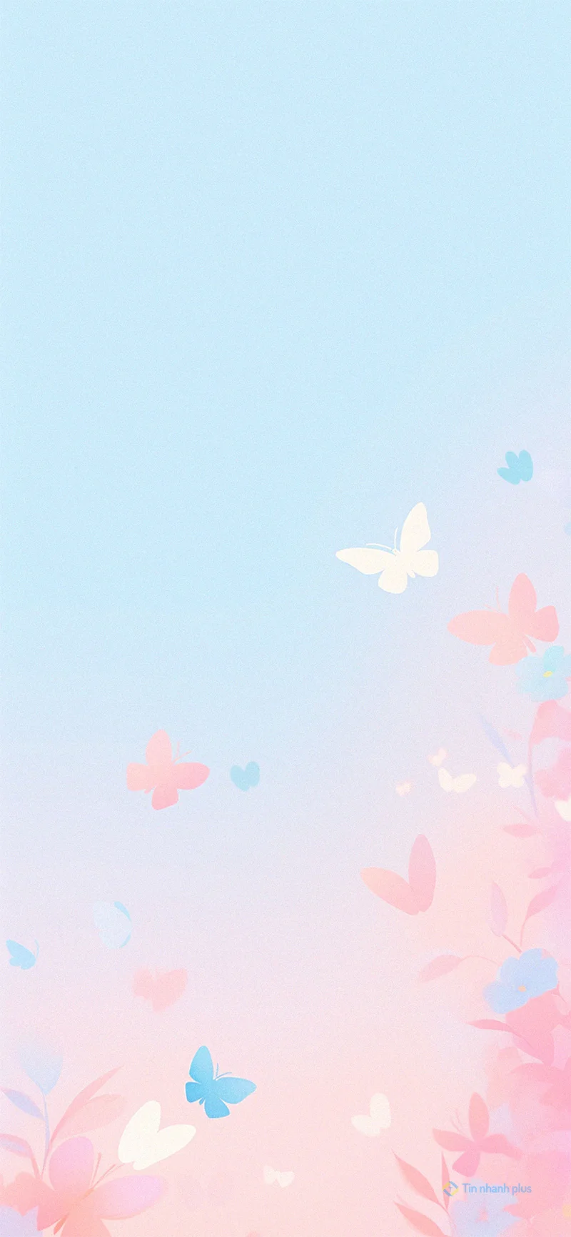 Hình nền điện thoại con bướm hồng