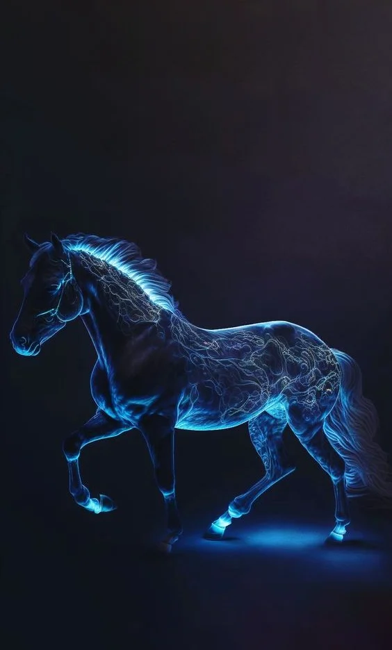 hình nền con ngựa 3d cho điện thoại