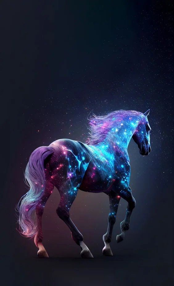 hình nền con ngựa 3d cho điện thoại