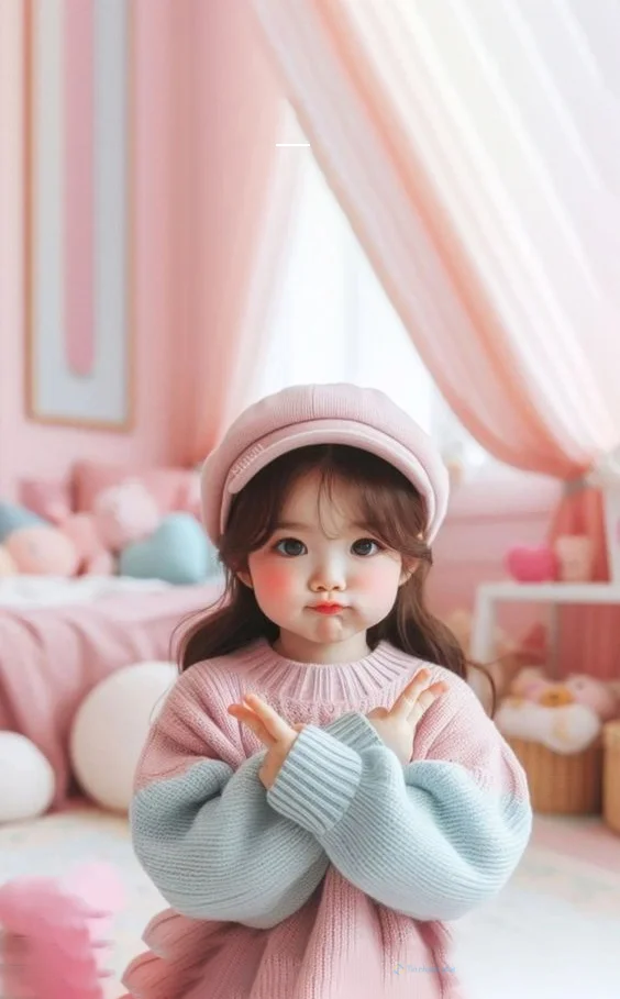 Hình nền em bé cute cho điện thoại