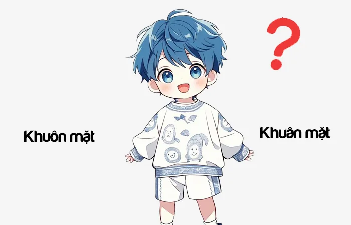 Khuôn mặt hay Khuân mặt đâu là từ viết đúng chính tả?