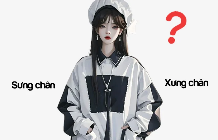 Sưng chân hay Xưng chân đâu là từ viết đúng chính tả?