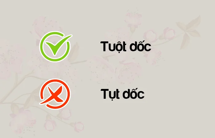 tụt dốc hay tuột dốc từ nào viết đúng chính tả