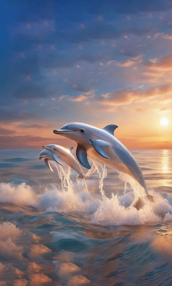 Hình nền cá Heo cho điện thoại