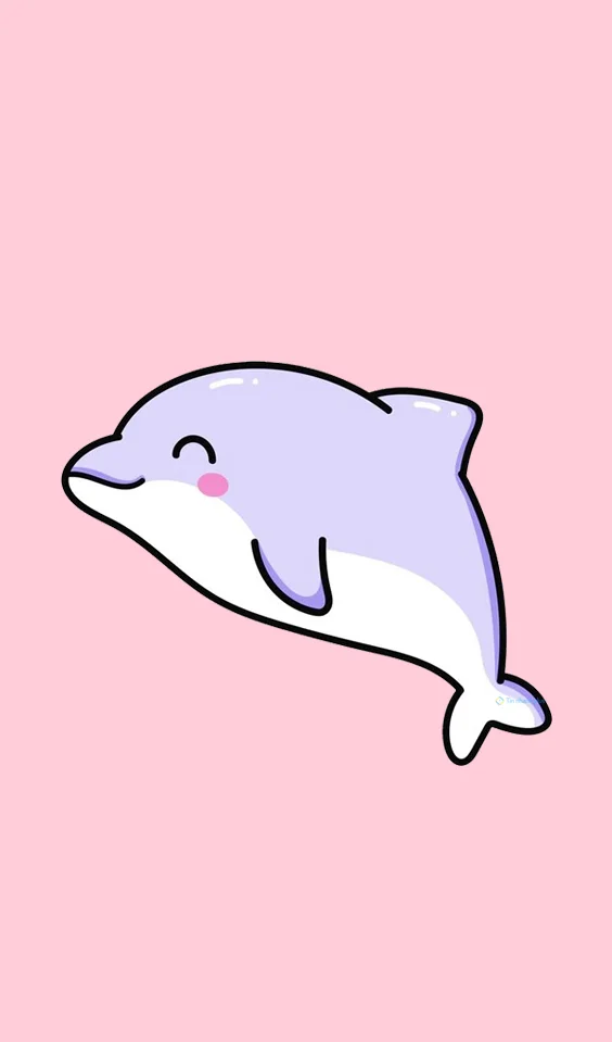 Hình nền cá Heo cute cho điện thoại