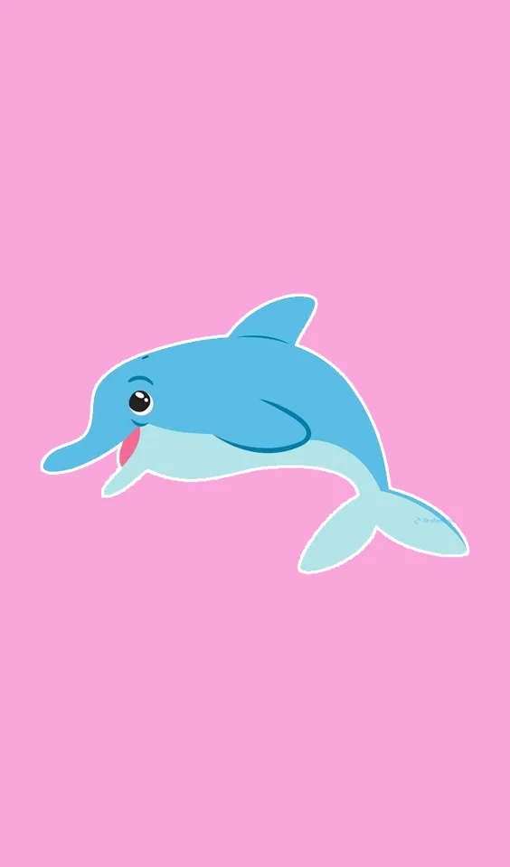 Hình nền cá Heo cute cho điện thoại