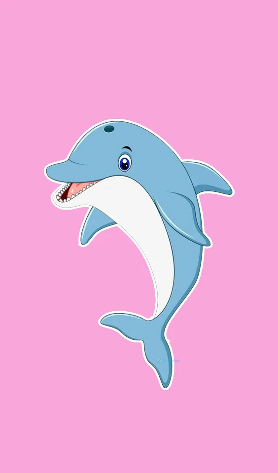 Hình nền cá Heo cute cho điện thoại
