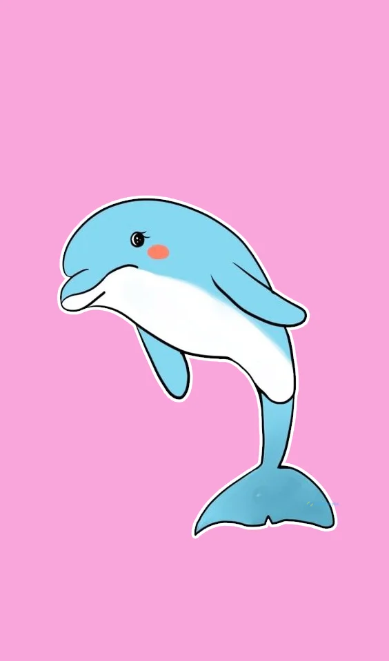 Hình nền cá Heo cute cho điện thoại