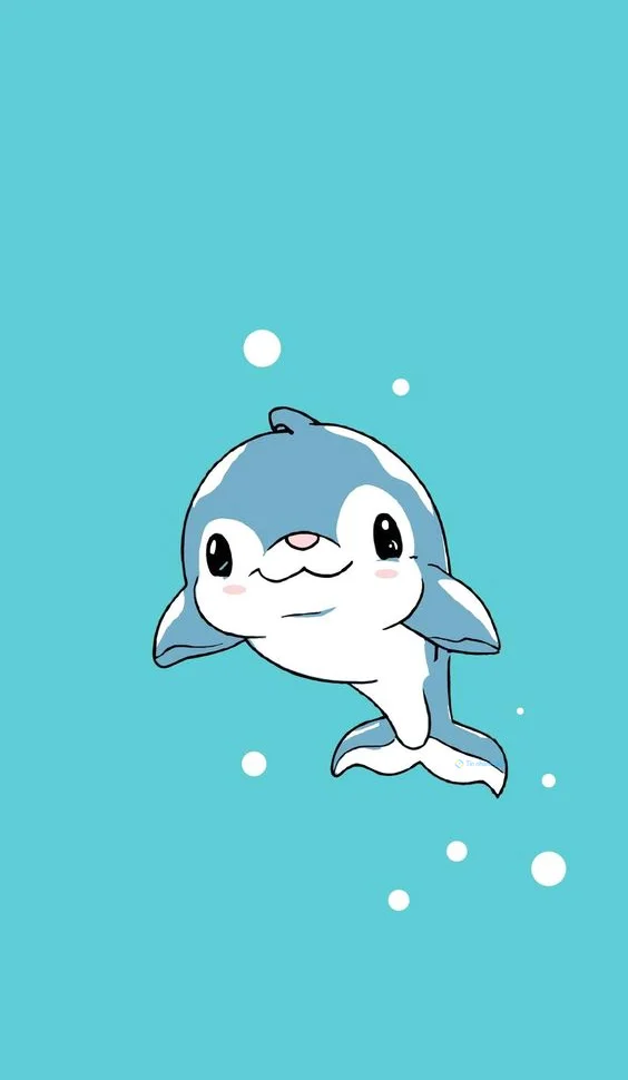 Hình nền cá Heo cute cho điện thoại