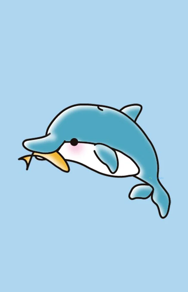 Hình nền cá Heo cute cho điện thoại