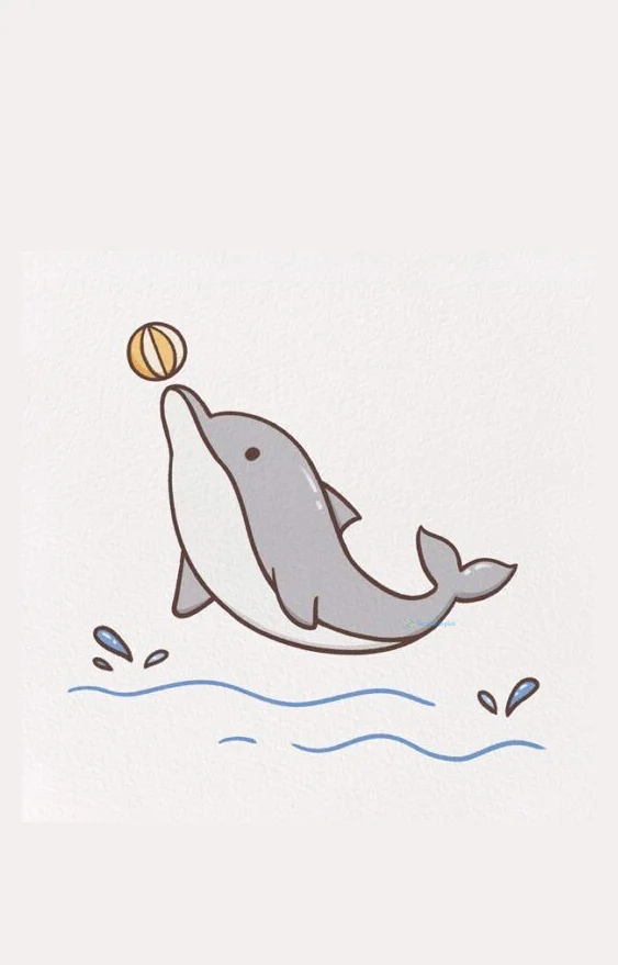 Hình nền cá Heo cute cho điện thoại