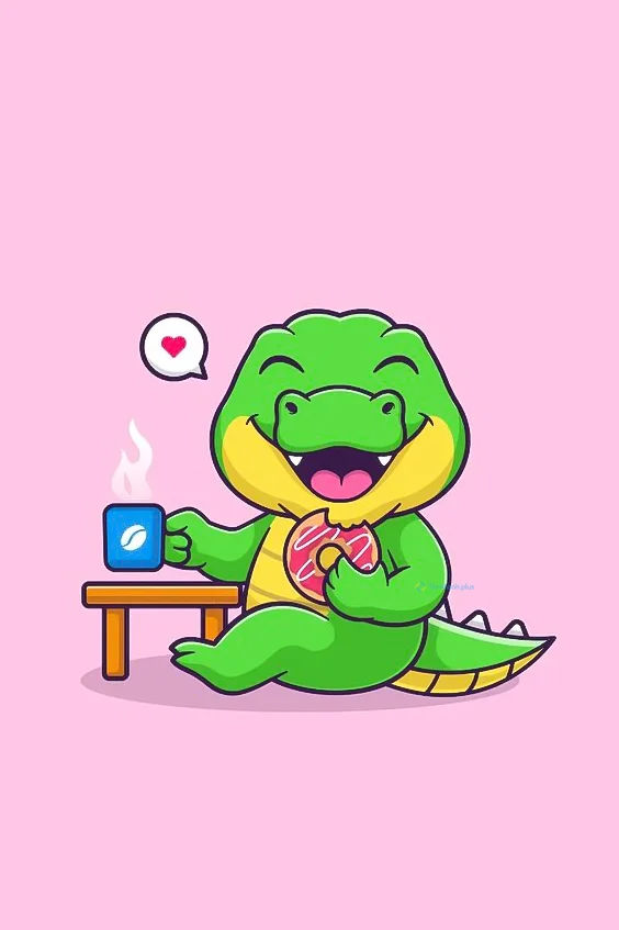 Hình nền Cá Sấu cute cho điện thoại