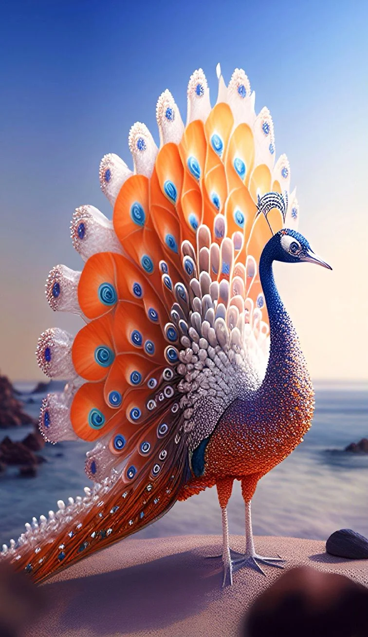 Hình nền con Công đẹp cho điện thoại