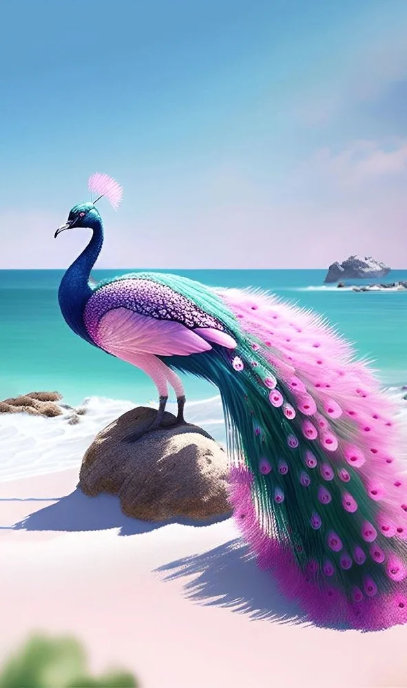 Hình nền con Công đẹp cho điện thoại