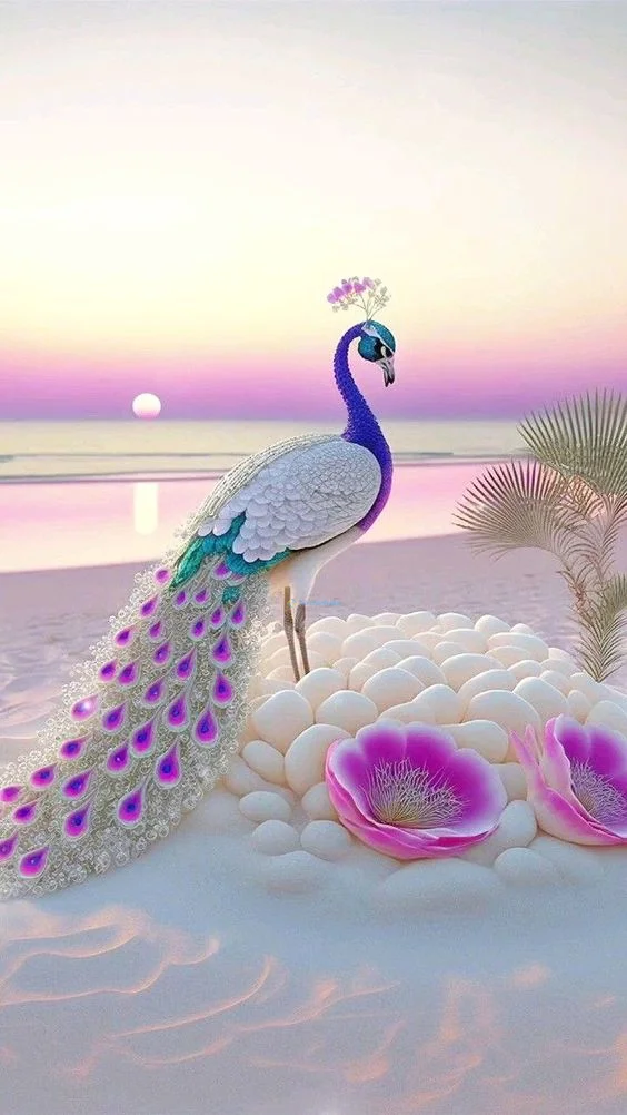 Hình nền con Công đẹp cho điện thoại